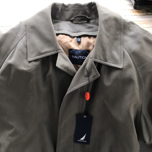 NWT! - NAUTICA Men’s All Season Trench Coat w/Removable Liner - Picture 2 of 15